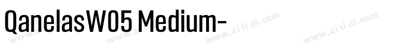 QanelasW05 Medium字体转换
